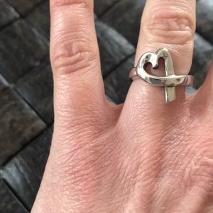 Tiffany & Co. heart ring. Size 4.5